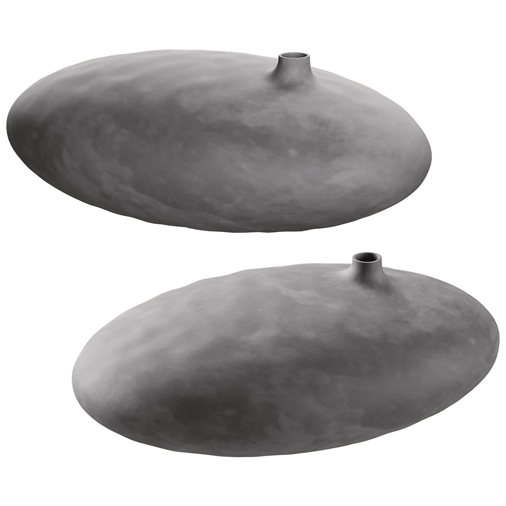 Vase 101 Copenhagen Submarine Fat - Dark grey