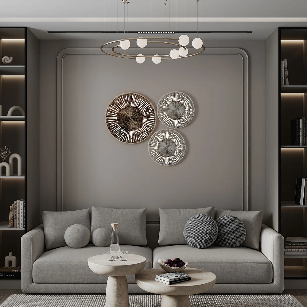 Neoclassic Interior Living Room 3D Scene