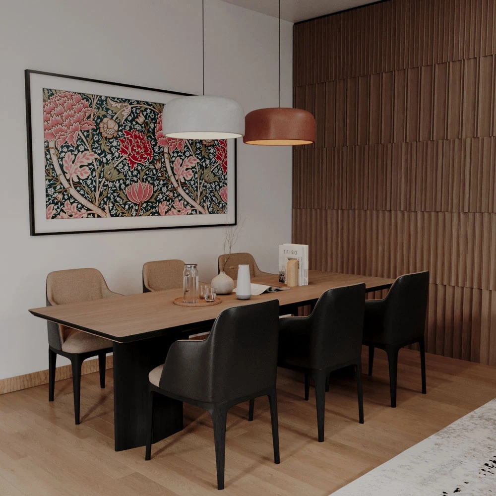 Modern Contemporary Living Interior 3D Scene (4)