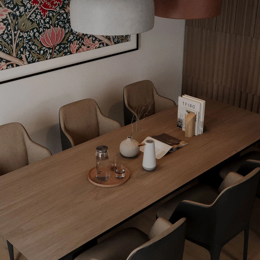 Modern Contemporary Living Interior 3D Scene (6)