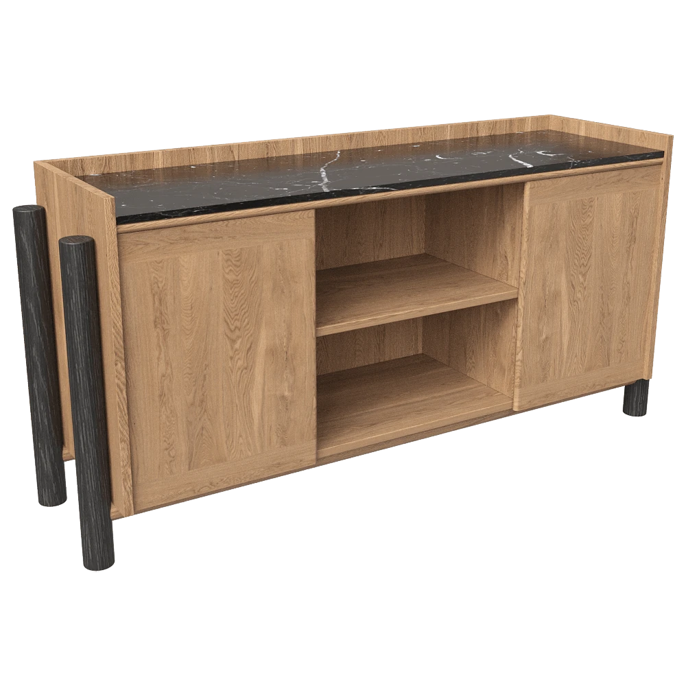 Sideboard Arbore Steekla Credenza with Marble