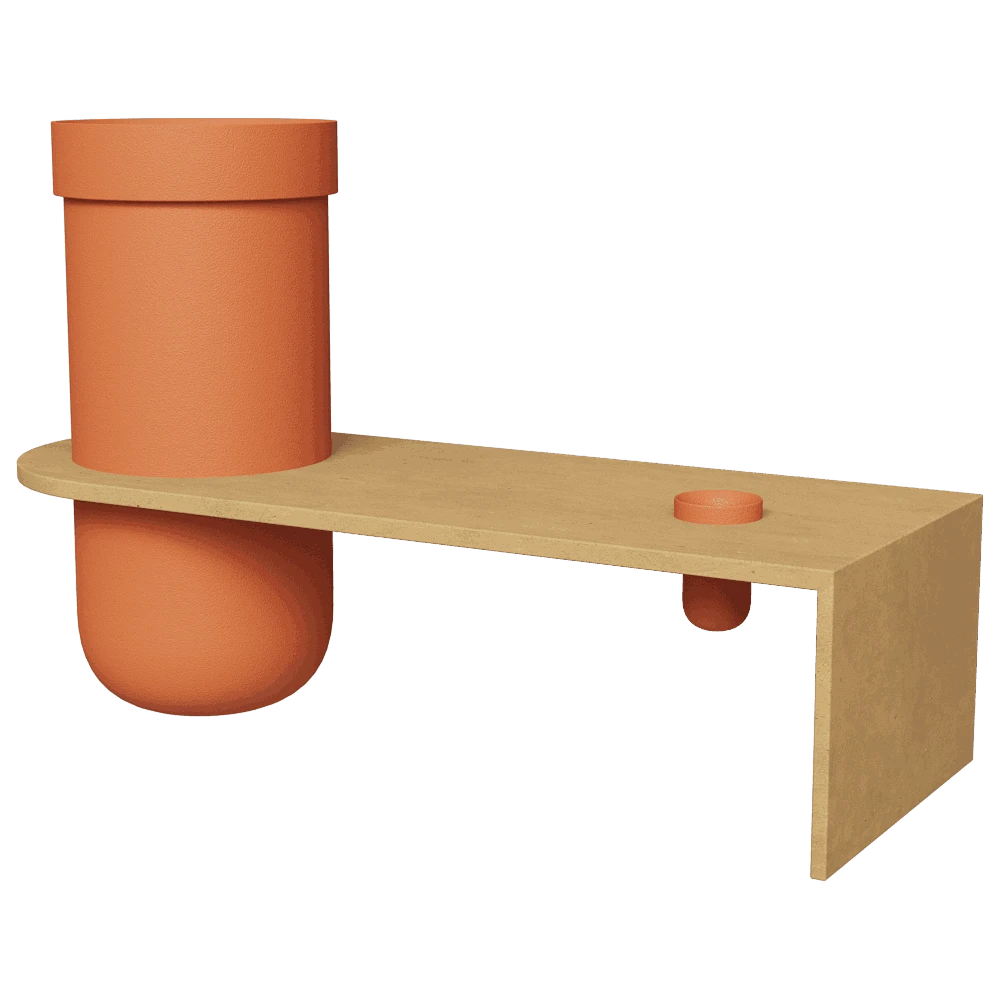 Washbasin Terzofoco LuneUp Bench H2O
