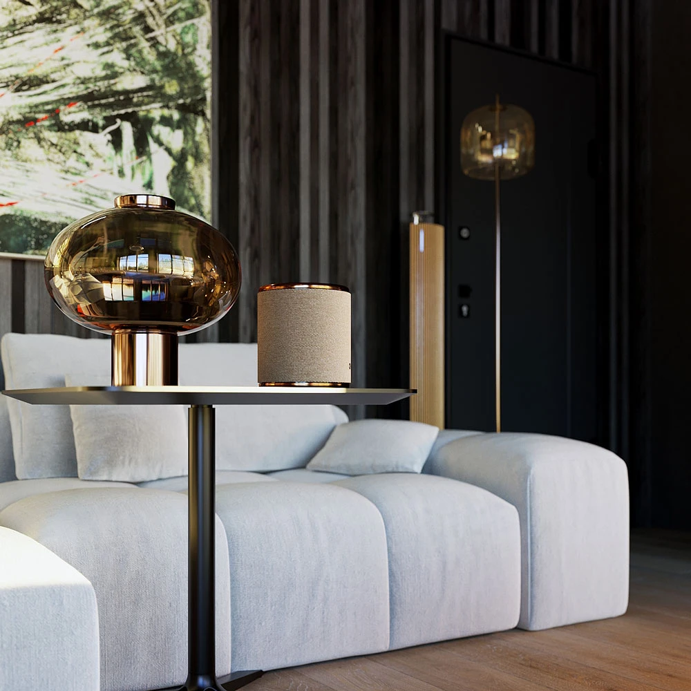 Modern Inviting Living Room 3D Scene (12)
