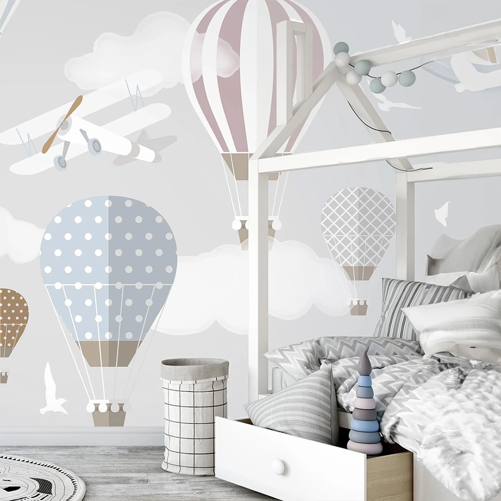 Wallpaper Studijo Wallart Airplanes and Balloons (2)