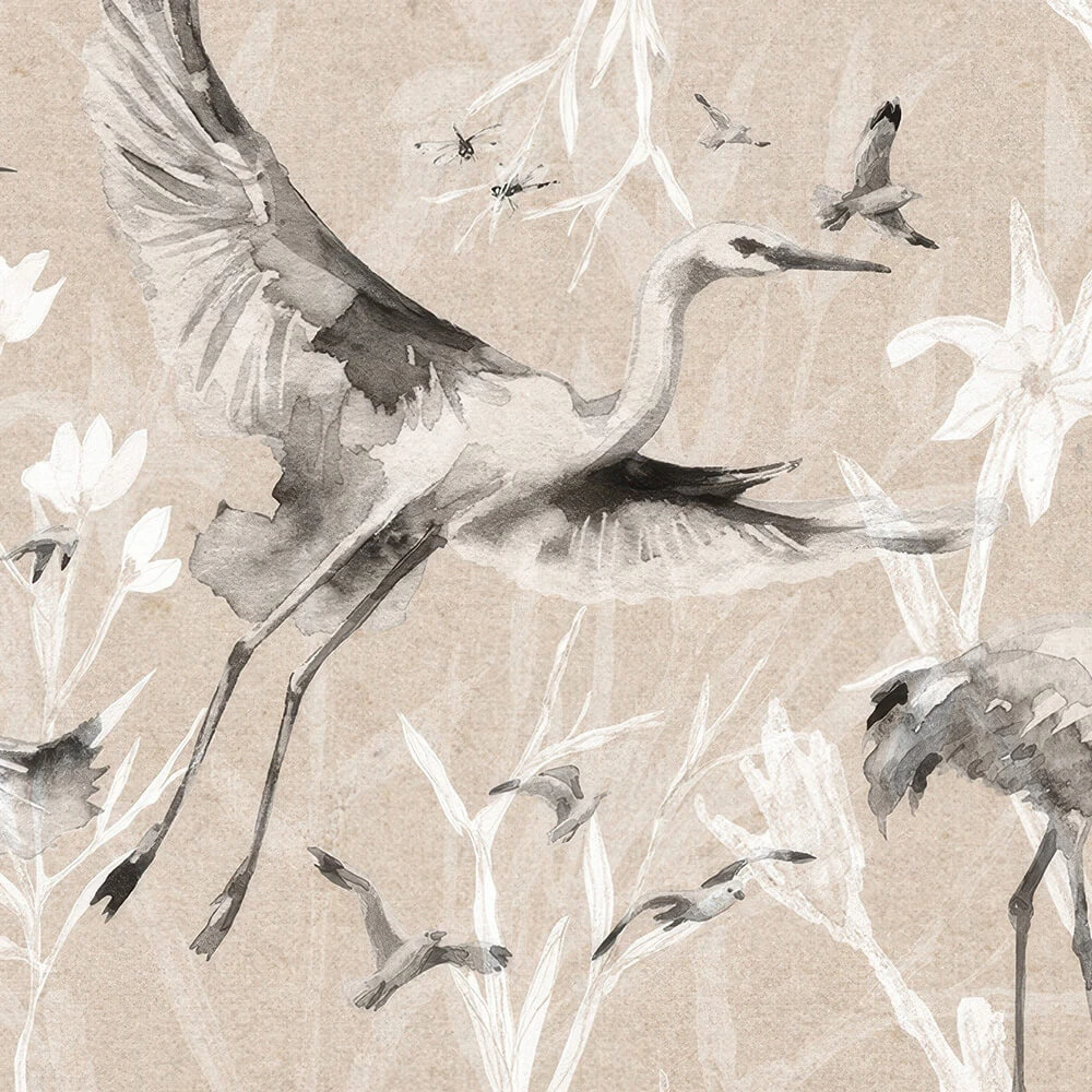 Wallpaper Studijo Wallart Birds and Cranes V2