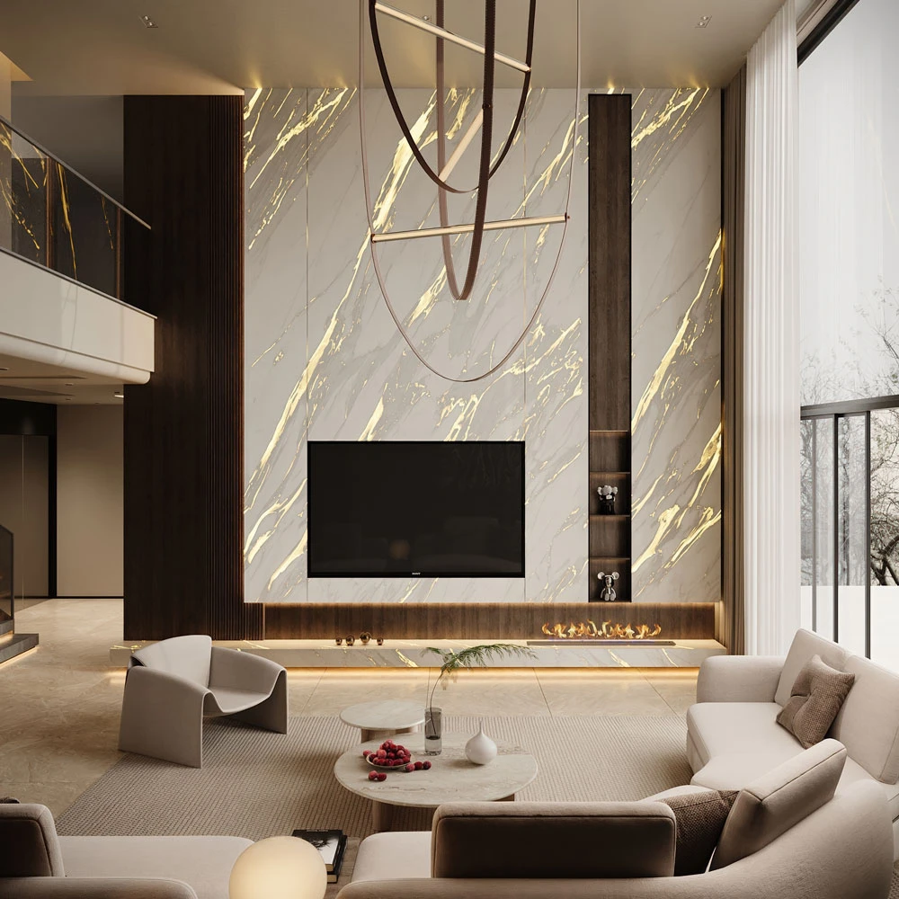 Modern Living Room Interior 3D Scene (2)