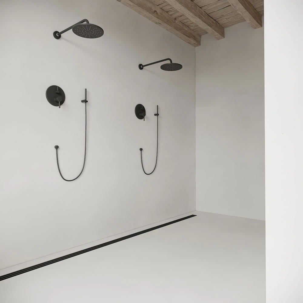 Wabi-sabi Serene Interior Bedroom and Bathroom 3D Scene (4)