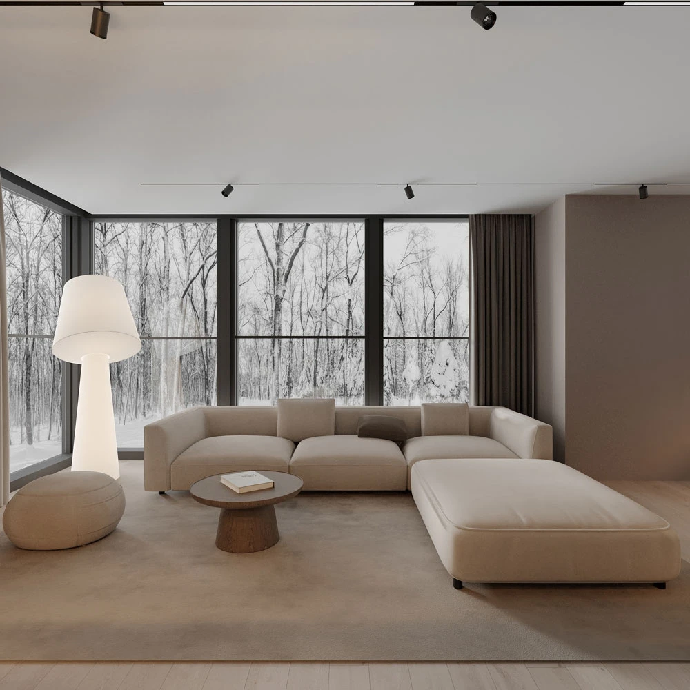 Modern Living Room Interior 3D Scene