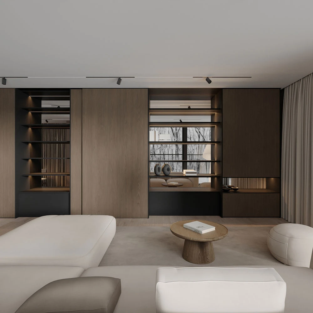 Modern Living Room Interior 3D Scene (4)