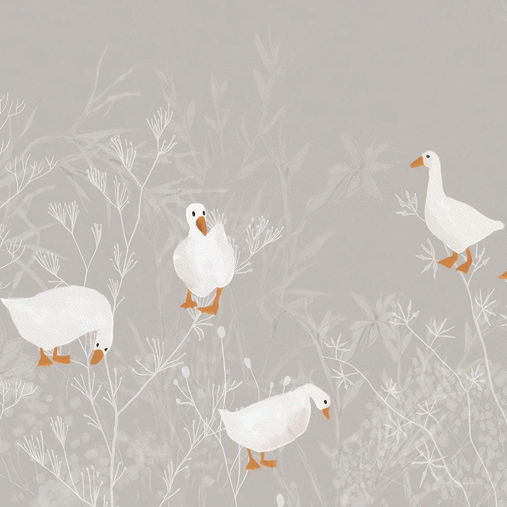 Wallpaper Studijo Wallart Ducks and Geese V2