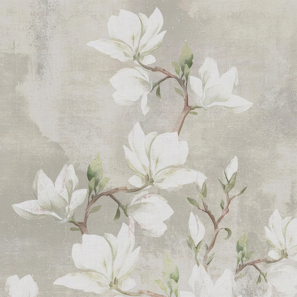 Wallpaper Studijo Wallart White Magnolia