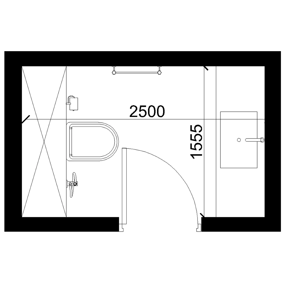 Modern Residential Bathroom 3D Scene (7)