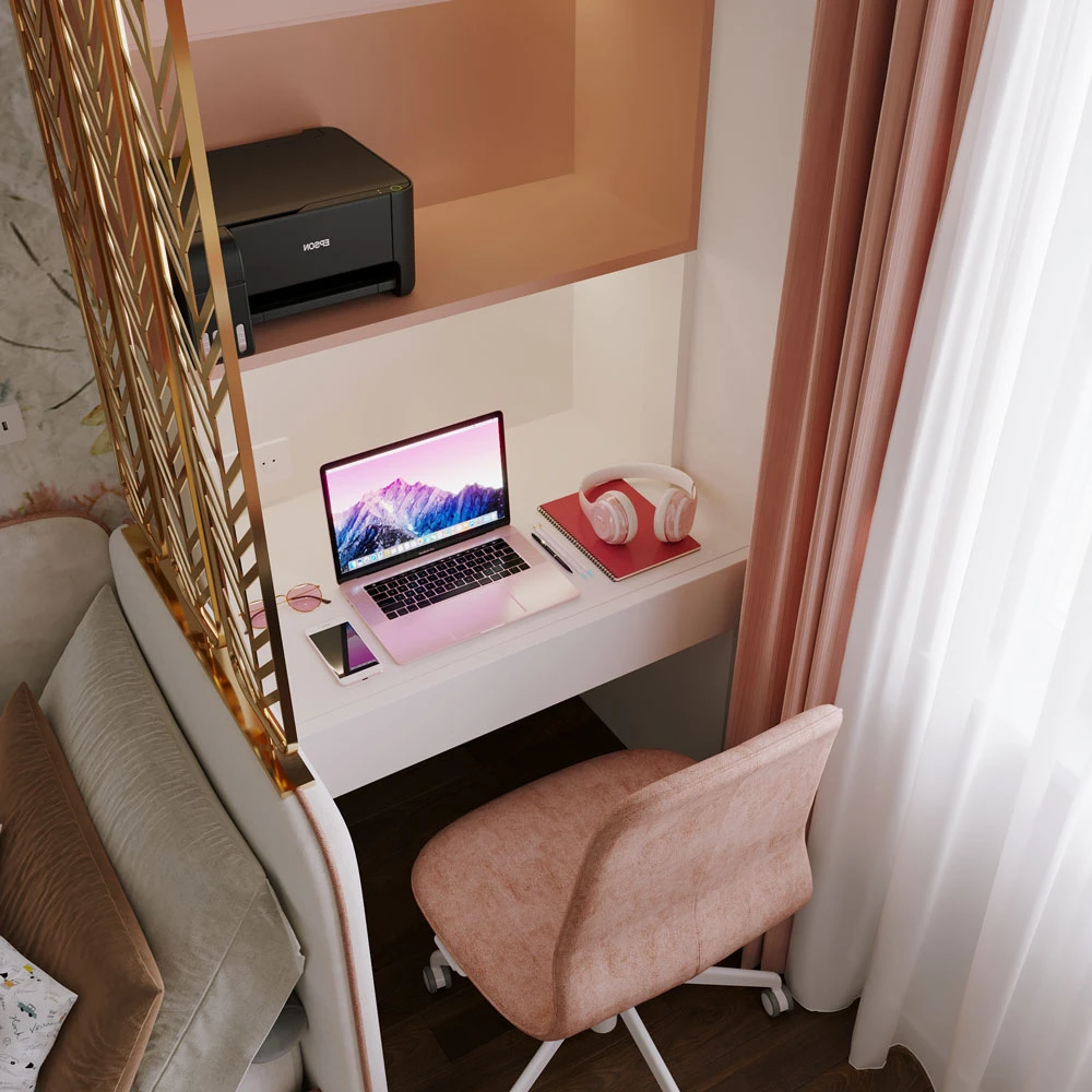 Modern Playful Child's Bedroom 3D Scene (10)