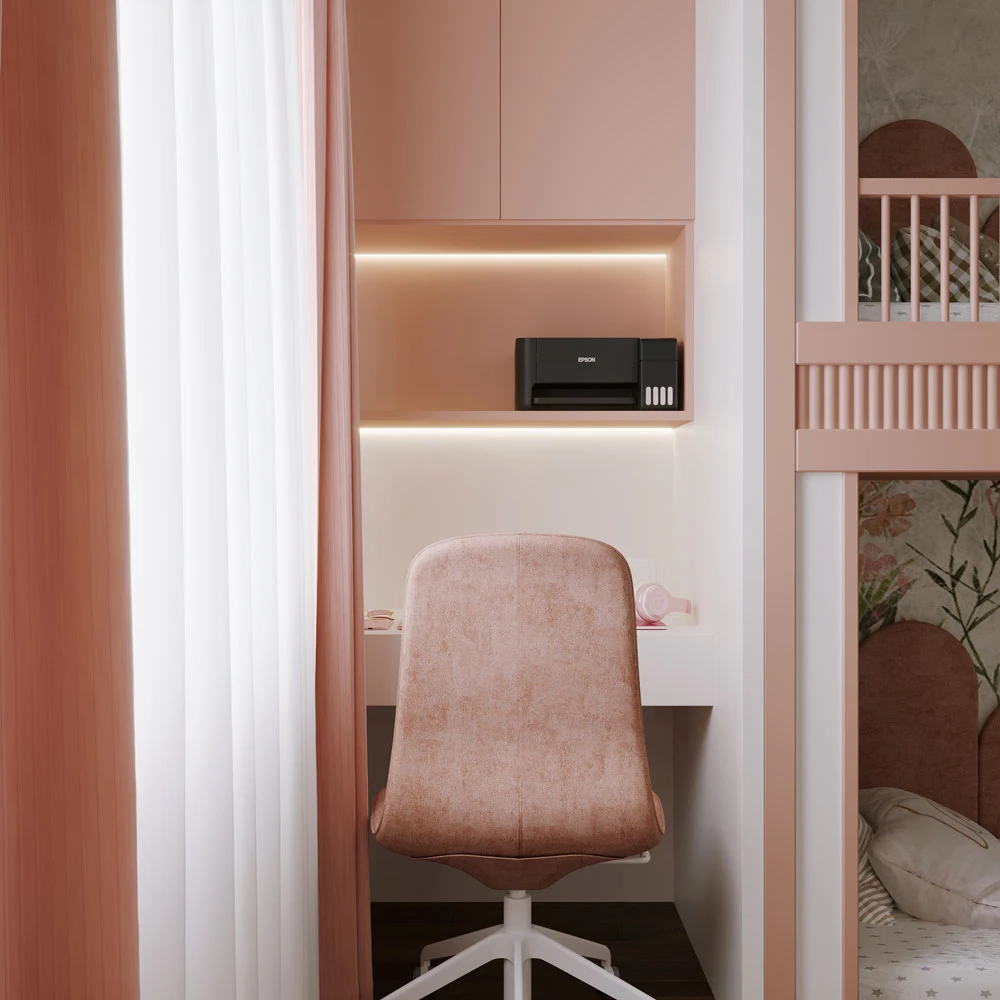 Modern Playful Child's Bedroom 3D Scene (11)