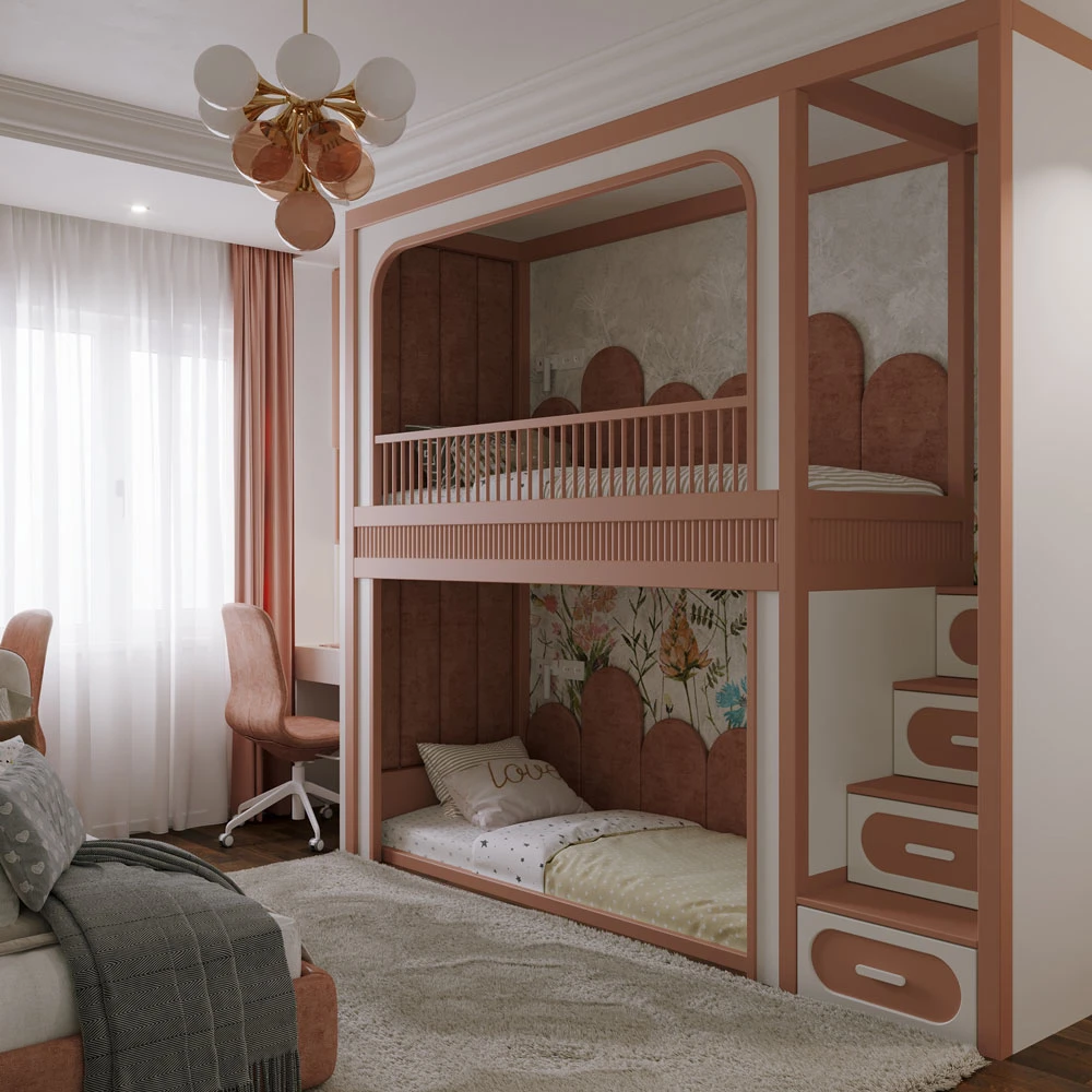 Modern Playful Child's Bedroom 3D Scene (4)