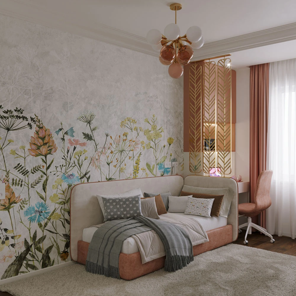 Modern Playful Child's Bedroom 3D Scene (5)