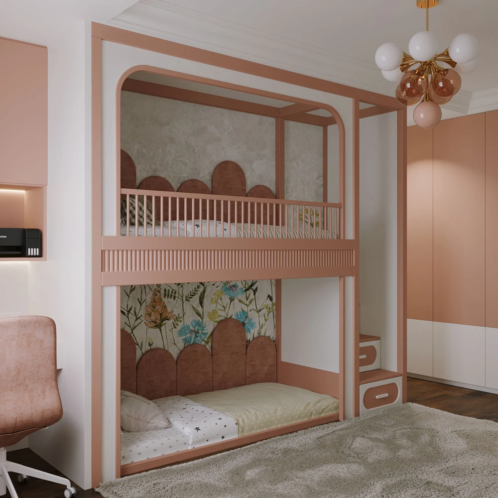 Modern Playful Child's Bedroom 3D Scene (6)
