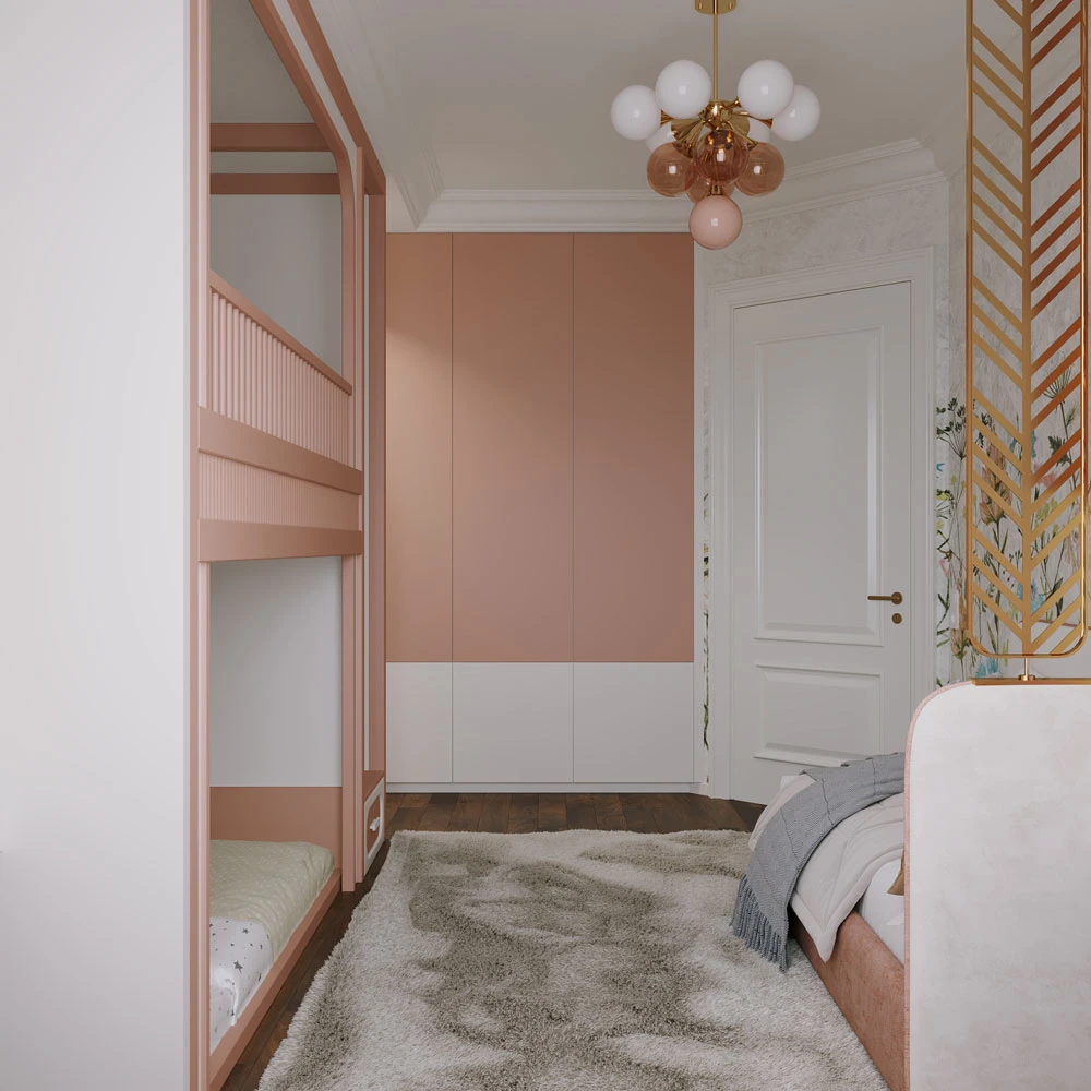 Modern Playful Child's Bedroom 3D Scene (9)