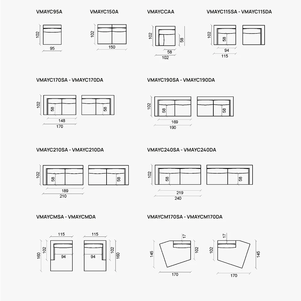 Modulares Sofa Villevenete Mayfair (5)
