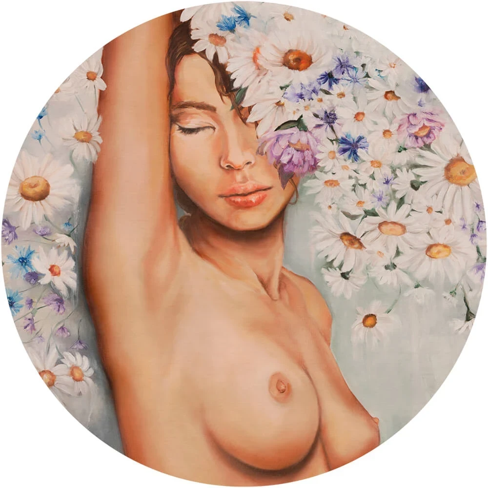 Wallpaper Wall Art Nymph round