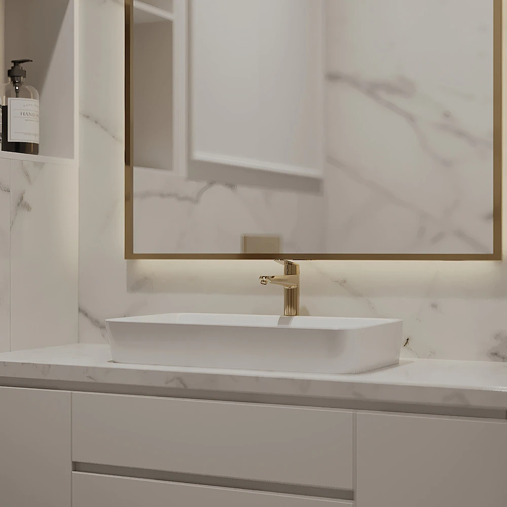 Luxurious Neoclassic Bathroom 3D Scene (4)