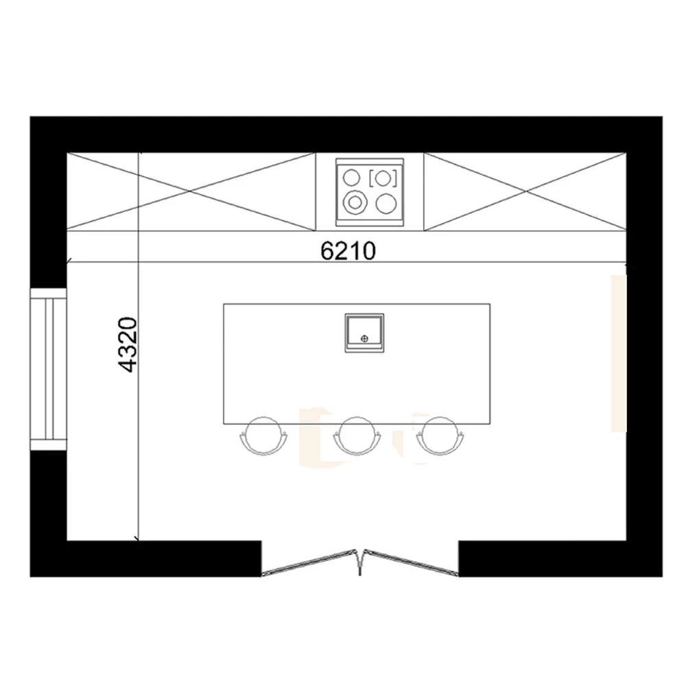 Scène 3D d'intérieur de cuisine classique moderne (8)