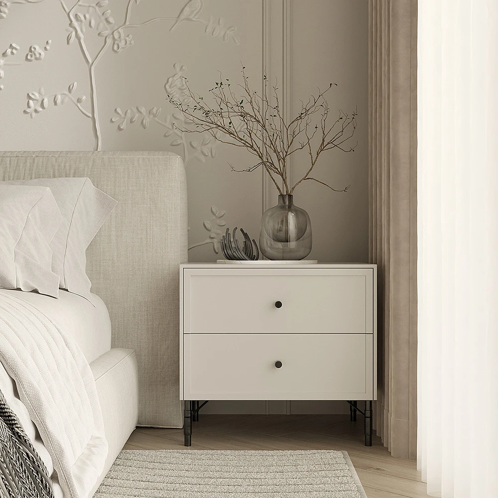 Neoclassic Bedroom Interior 3D Scene (2)