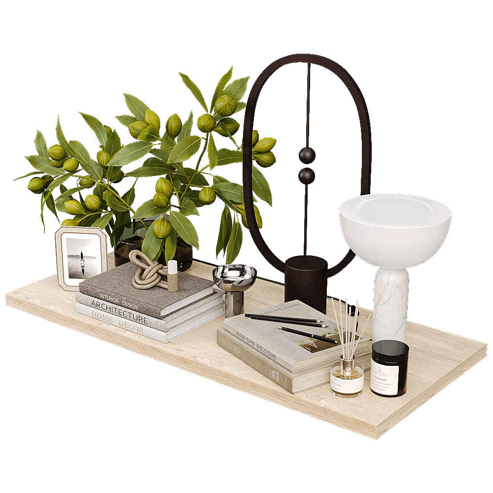 Dekoratives Set im modernen minimalistischen Stil (2)