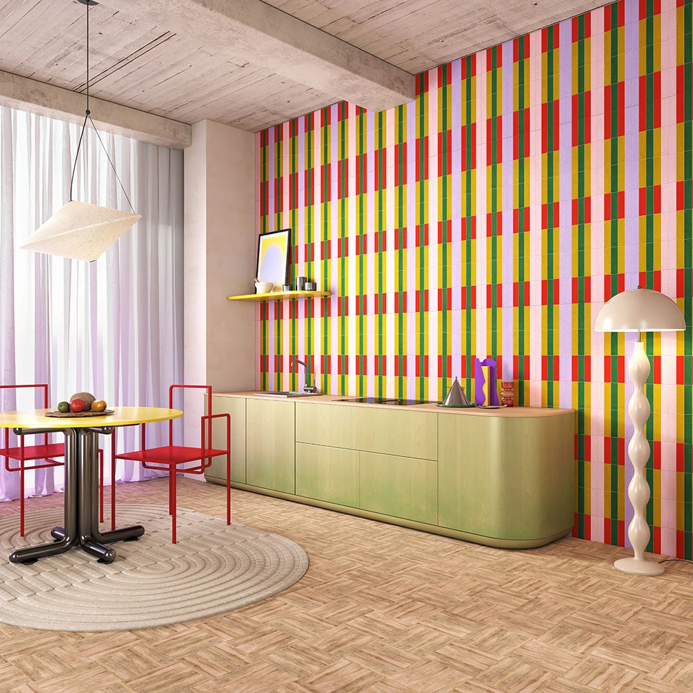 Wallpaper BRICK ART RETRO SPRING (2)