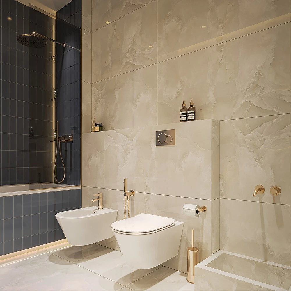 Neoclassic Bathroom Interior 3D Scene (6)