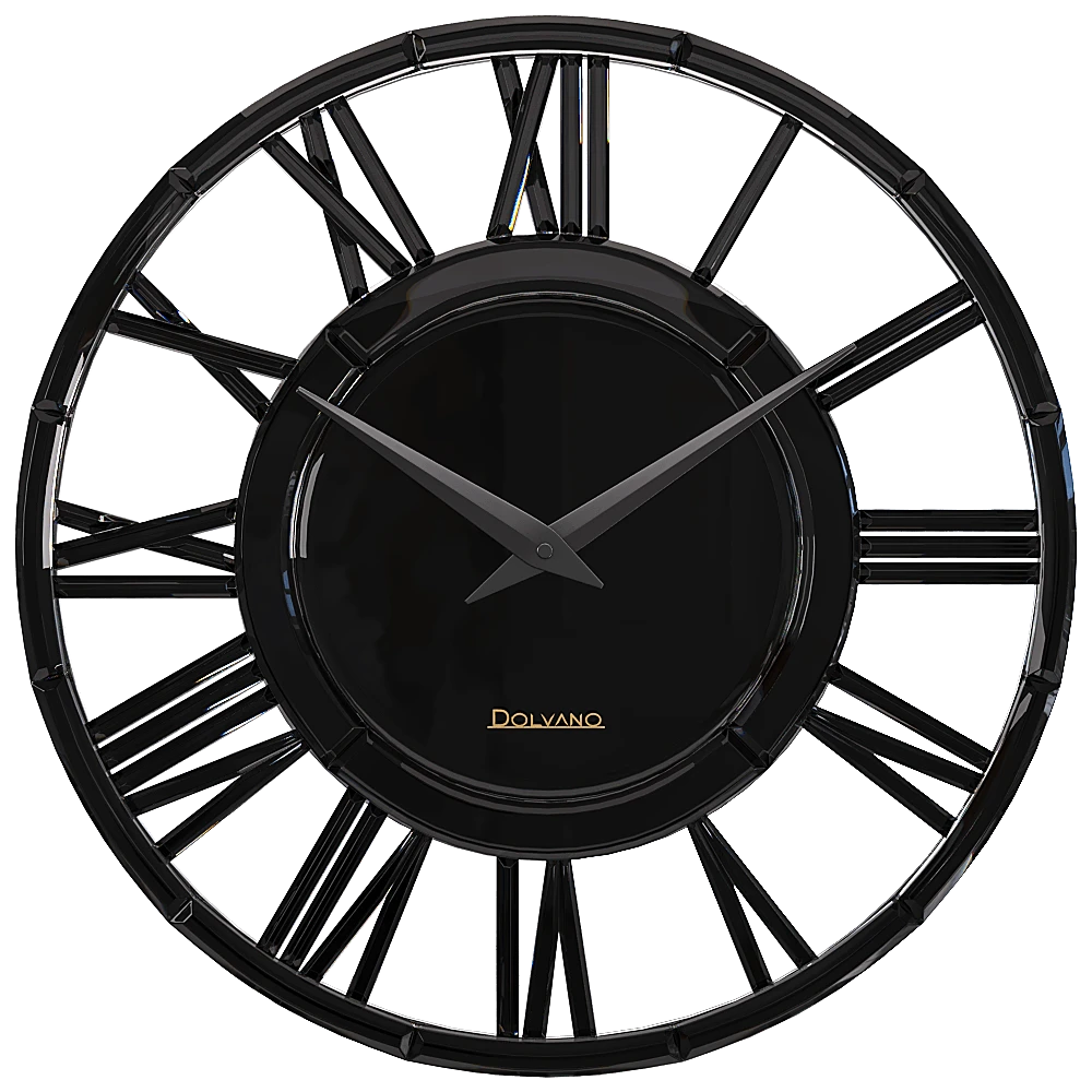 Wall Clock Dolvano Elegant Black