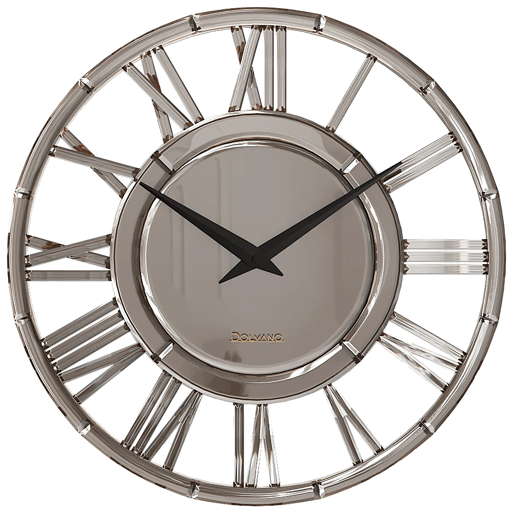 Wall Clock Elegant Silver