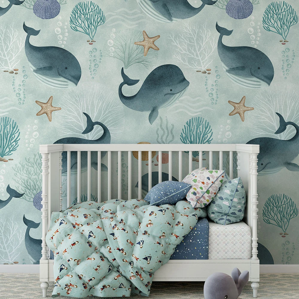 Wallpaper Baby-Whales CB006-1 (2)