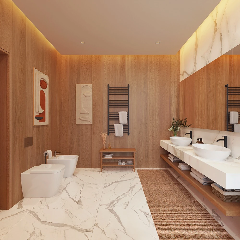 Modern Luxurious Bathroom Interior 3D Scene (3)