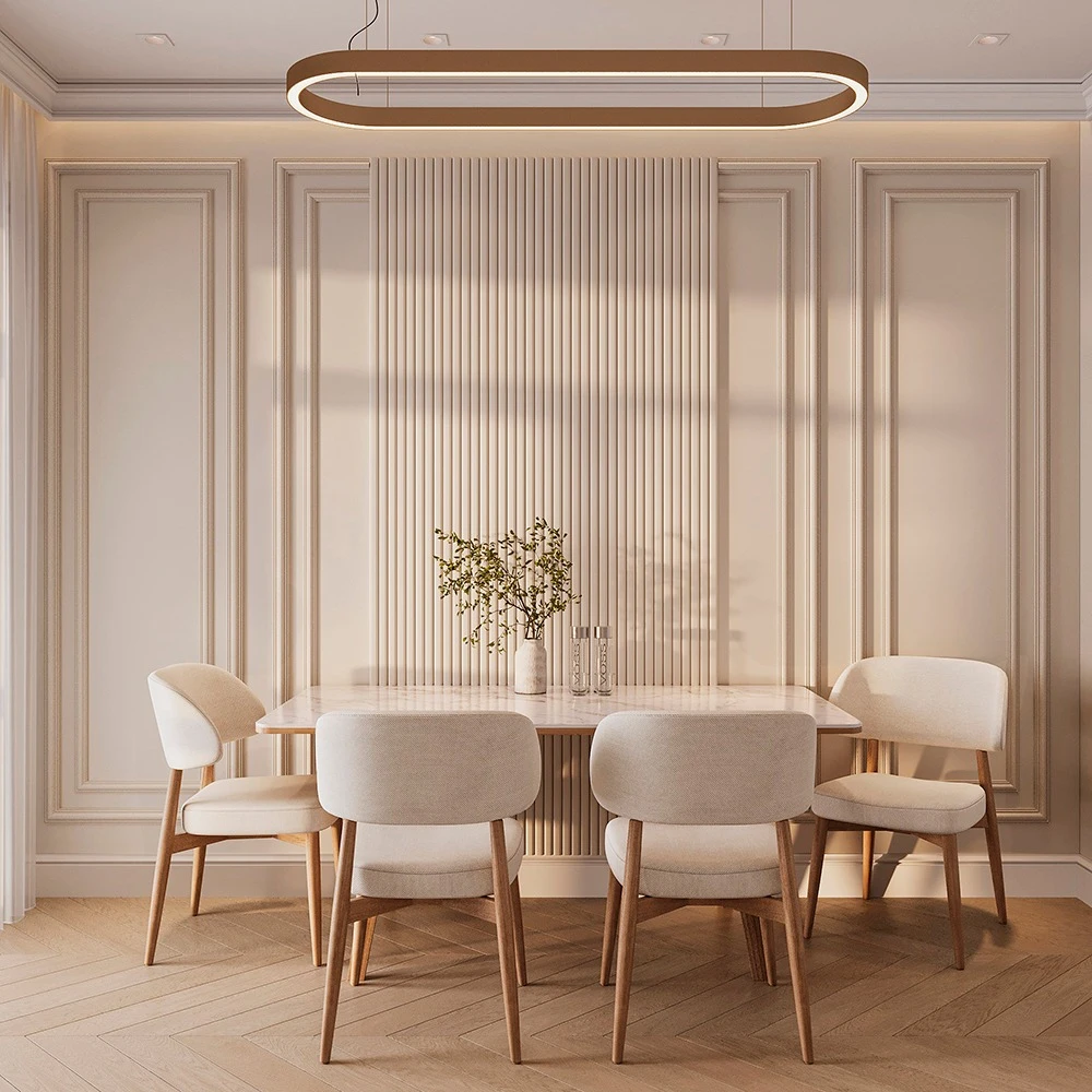 Neoclassic Contemporary Kitchen and Dining Area 3D Scene