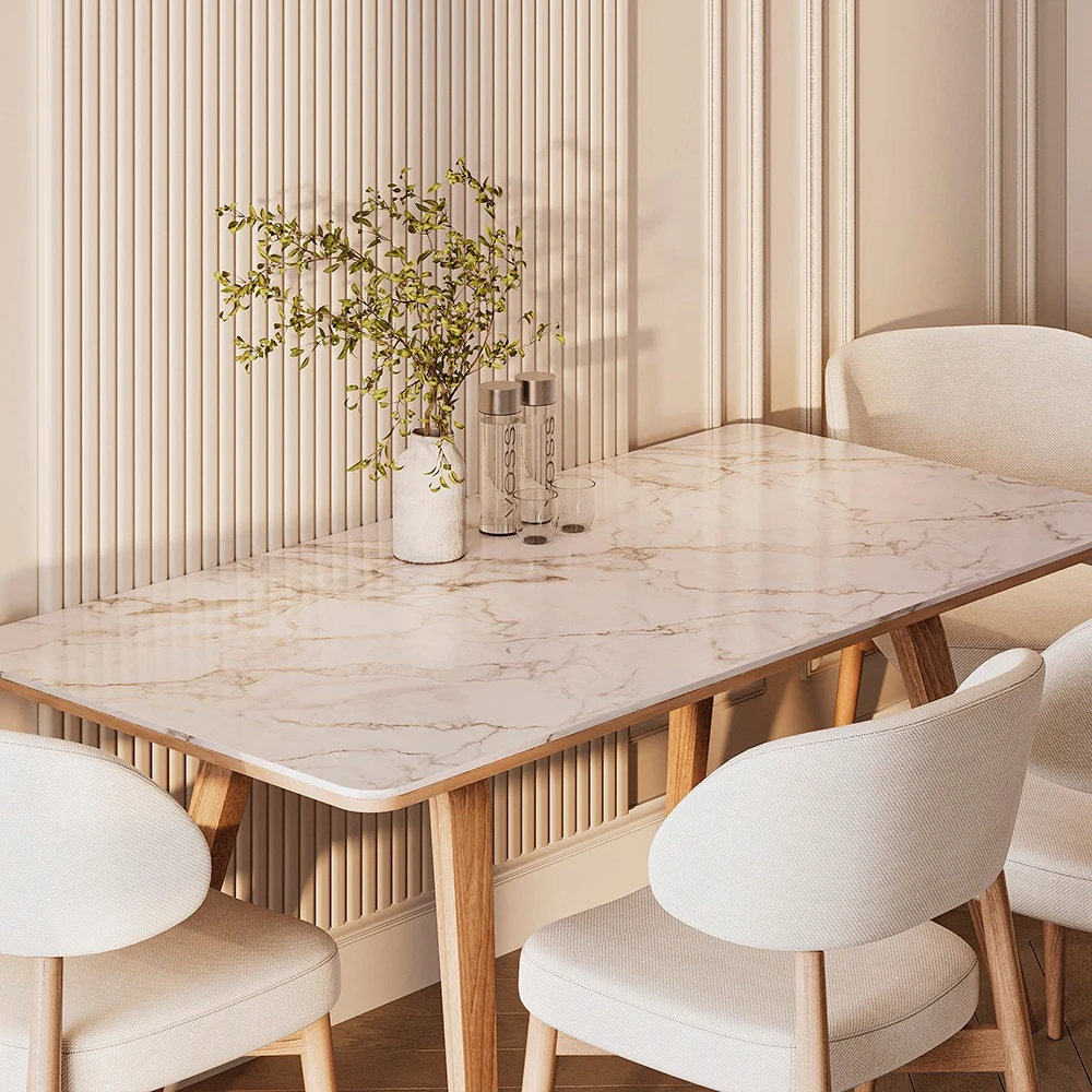 Neoclassic Contemporary Kitchen and Dining Area 3D Scene (7)