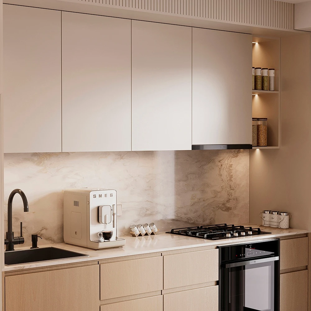 Neoclassic Contemporary Kitchen and Dining Area 3D Scene (9)