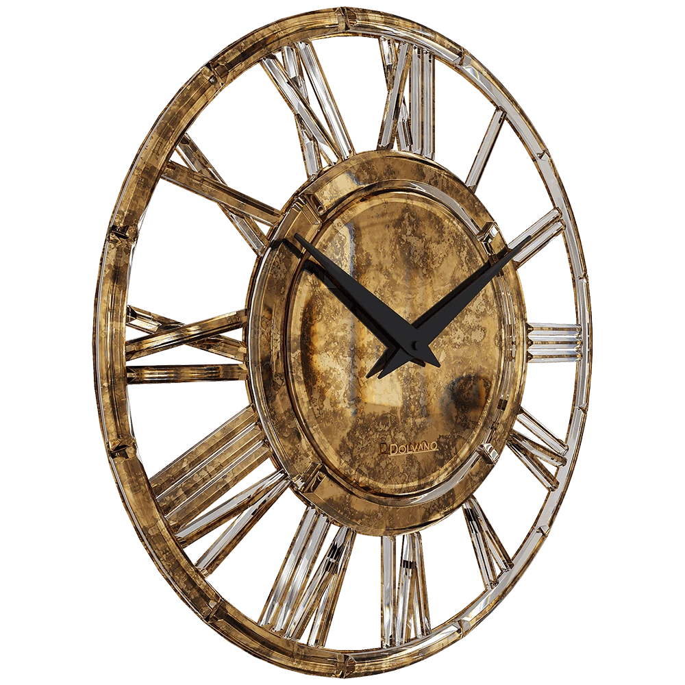 Wanduhr Dolvano Elegant Retro Gold (2)