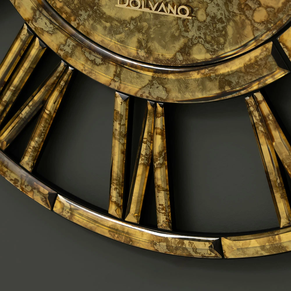 Wanduhr Dolvano Elegant Retro Gold (3)