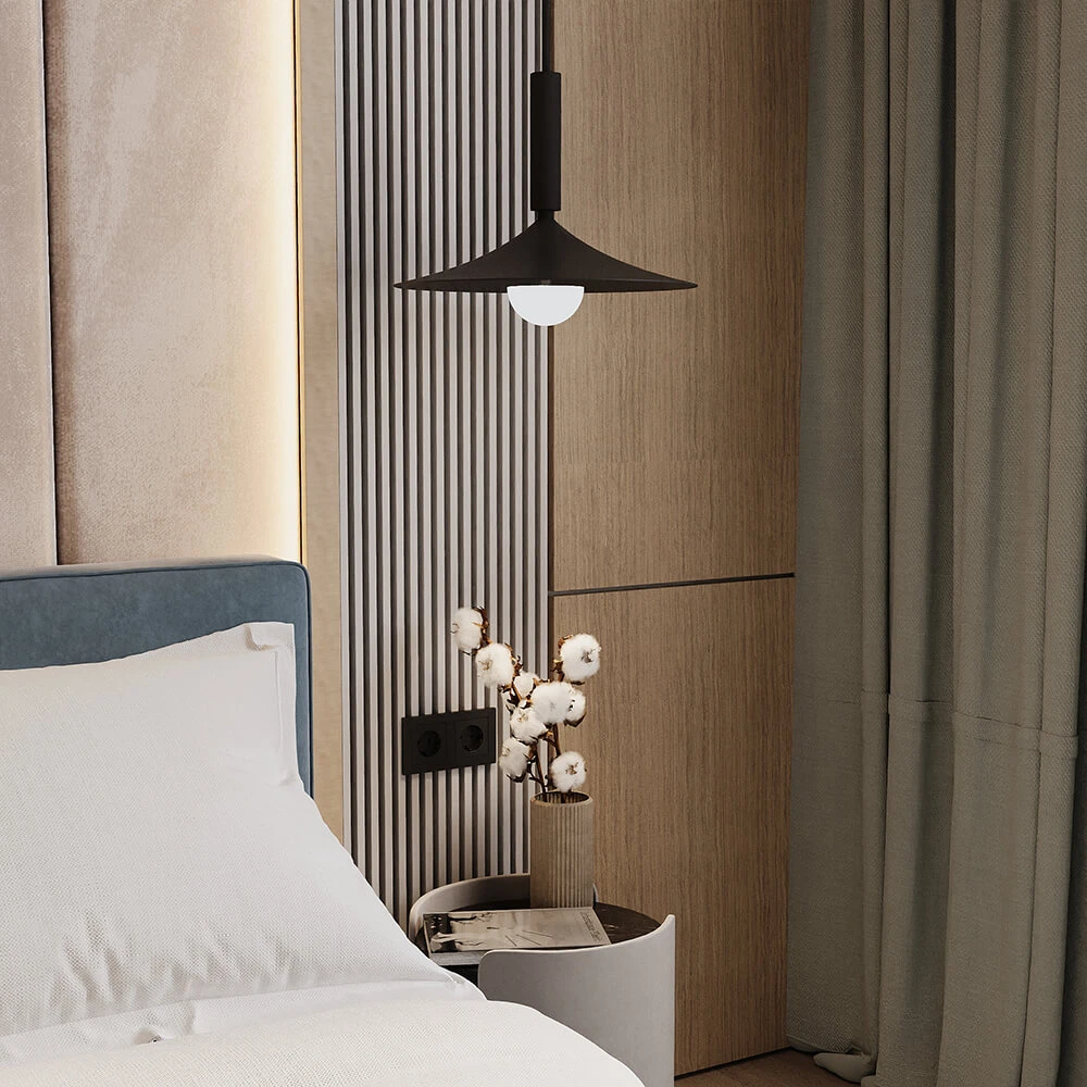 Modern Minimalist Bedroom Interior 3D Scene (5)