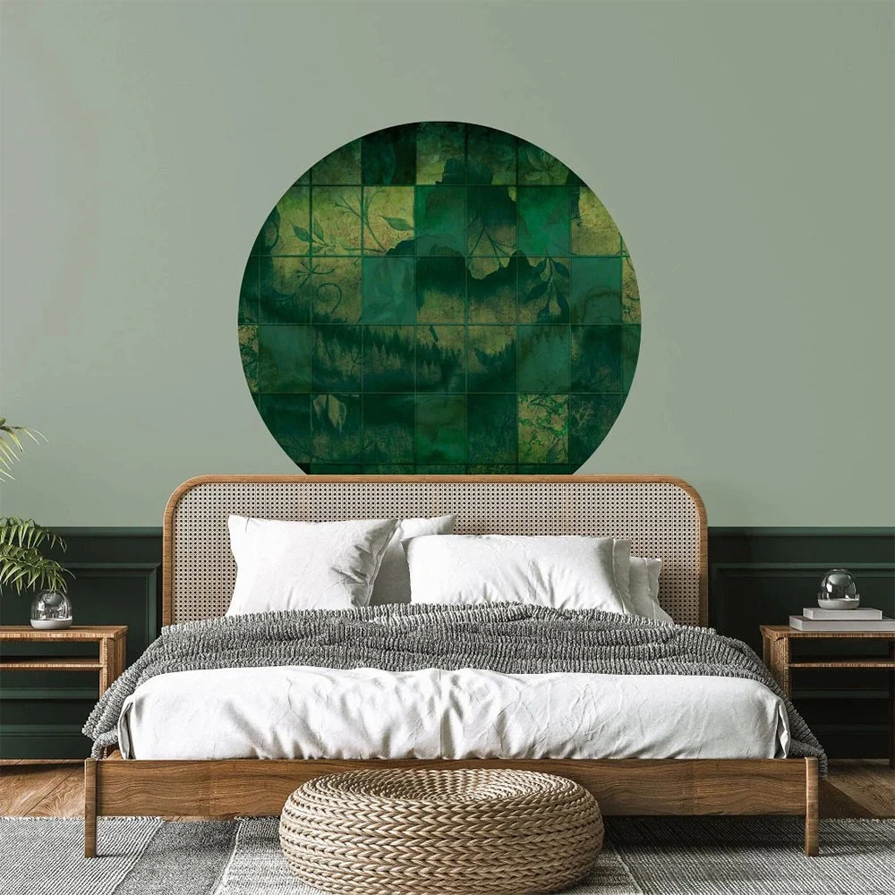 Wallpaper Wall Art Mattonelle circle (2)
