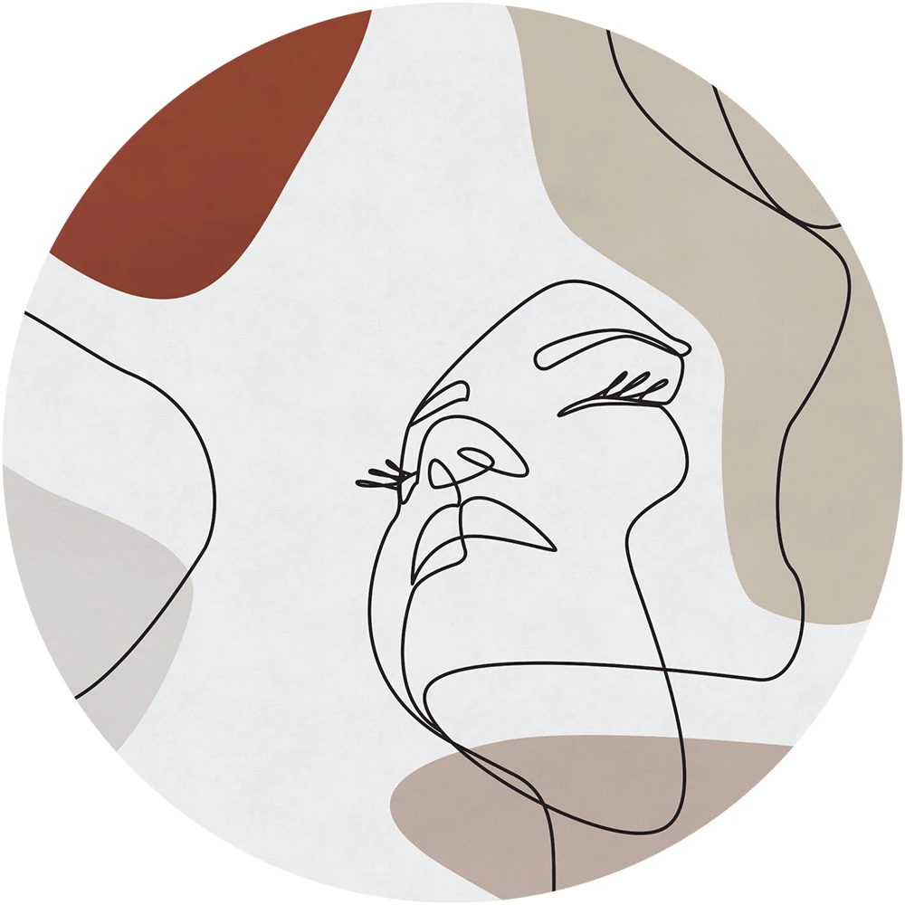 Wallpaper Layla Taupe circle