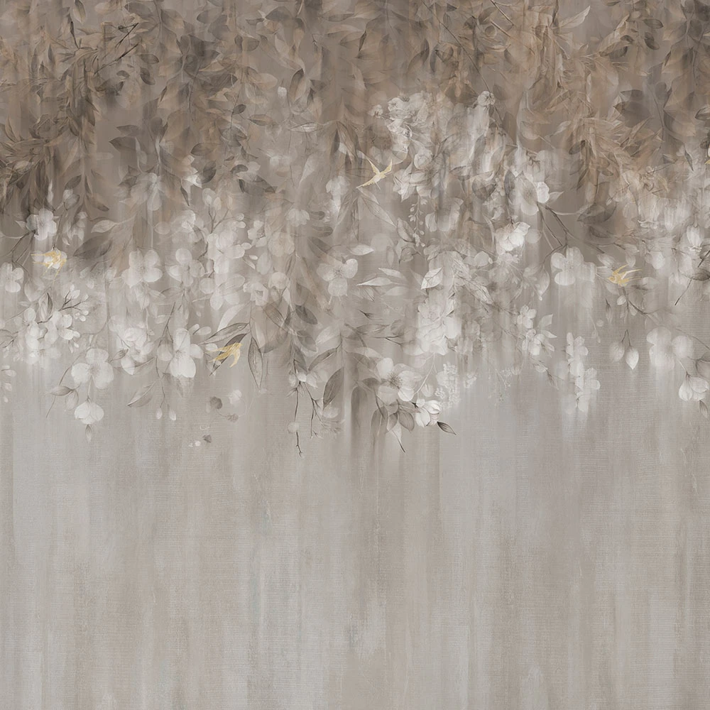 Wallpaper FLORAL SILHOUETTE BEIGE