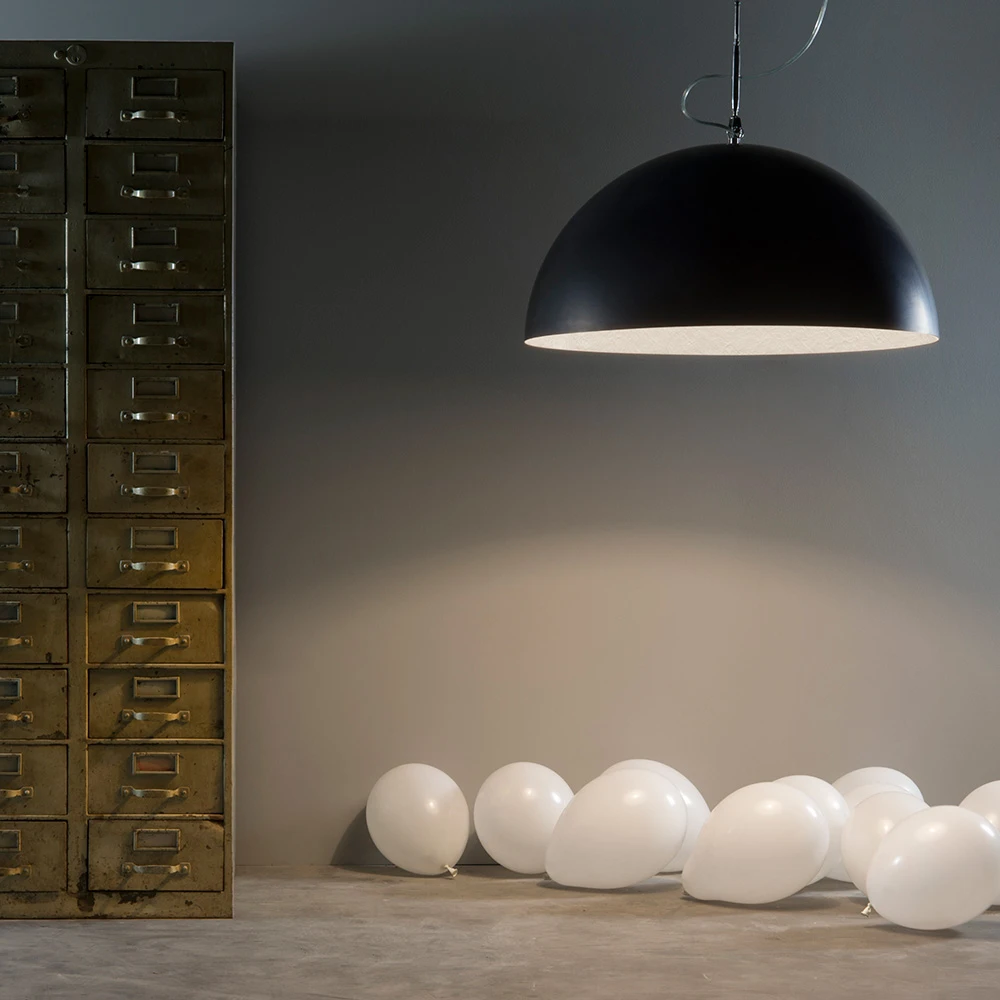 Lampada a Sospensione In-es.artdesign Mezza luna lavagna (2)