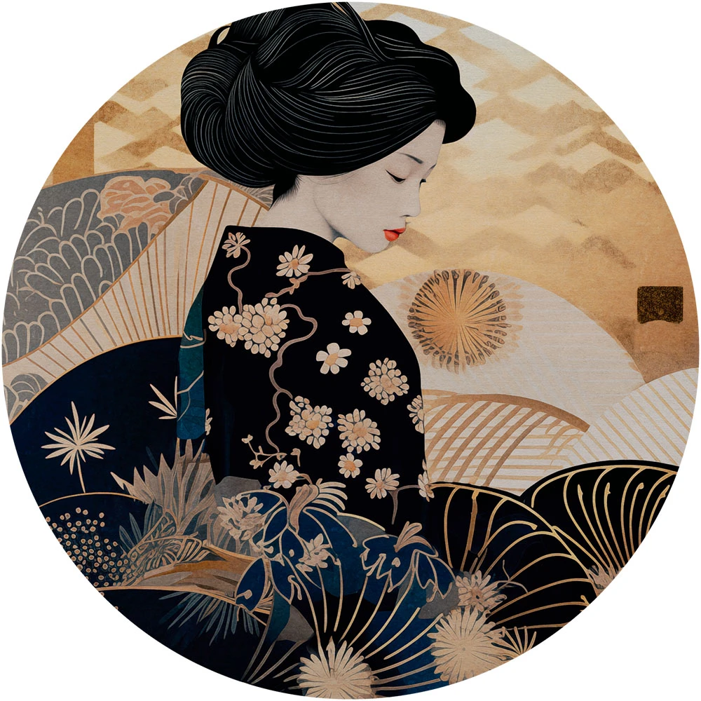 Carta da parati Wall Art Kinui circle