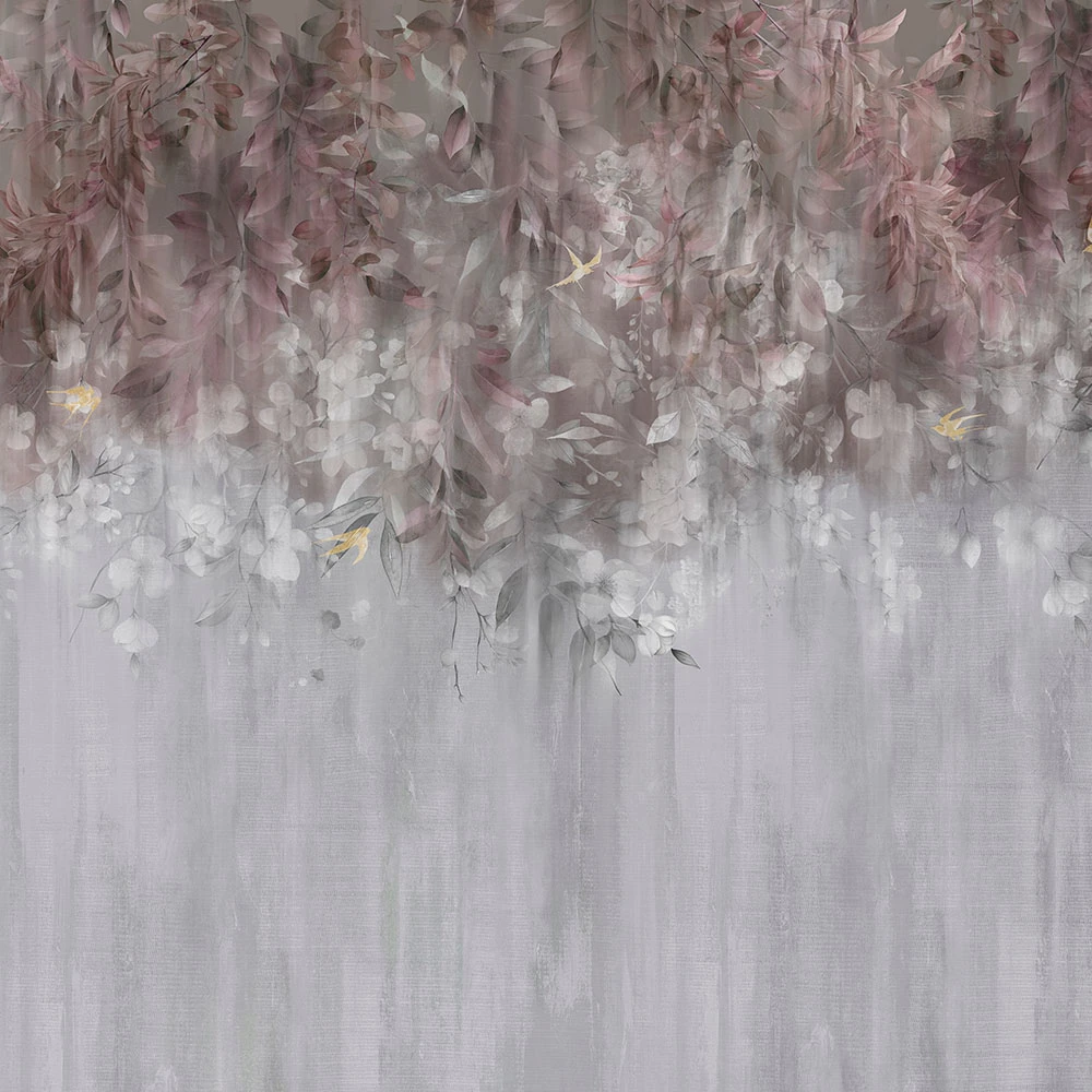 Wallpaper FLORAL SILHOUETTE PINK