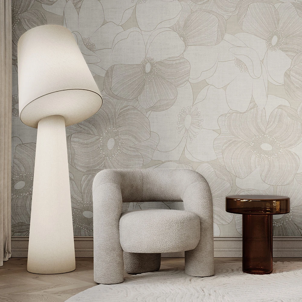 Papier peint Murals FLOWER IVORY BLOSSOM (2)