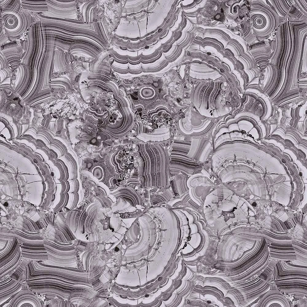 Wallpaper GEMS OF NATURE GREY MALACHITE