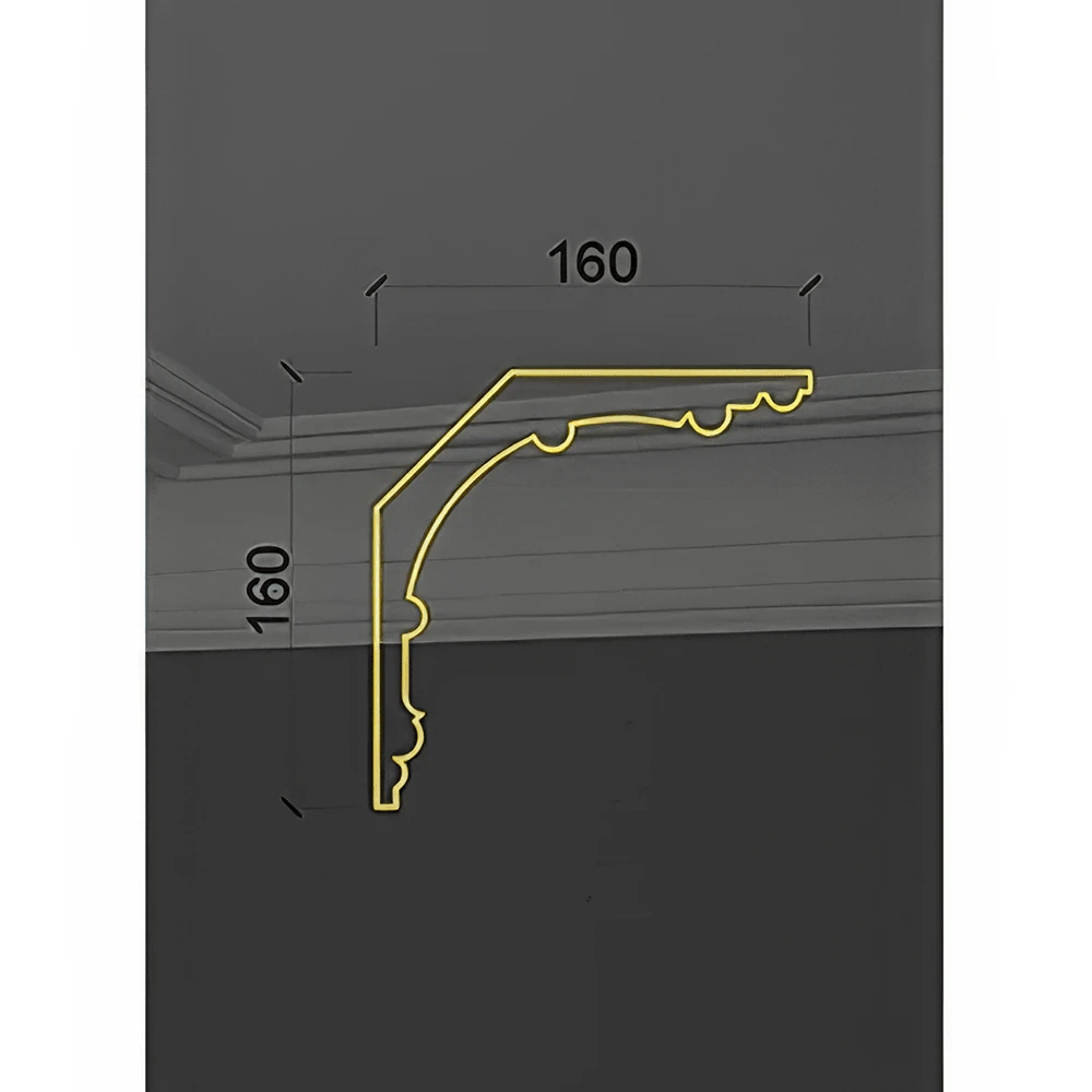 Decorative Plaster Cornice Deco Line Q-09