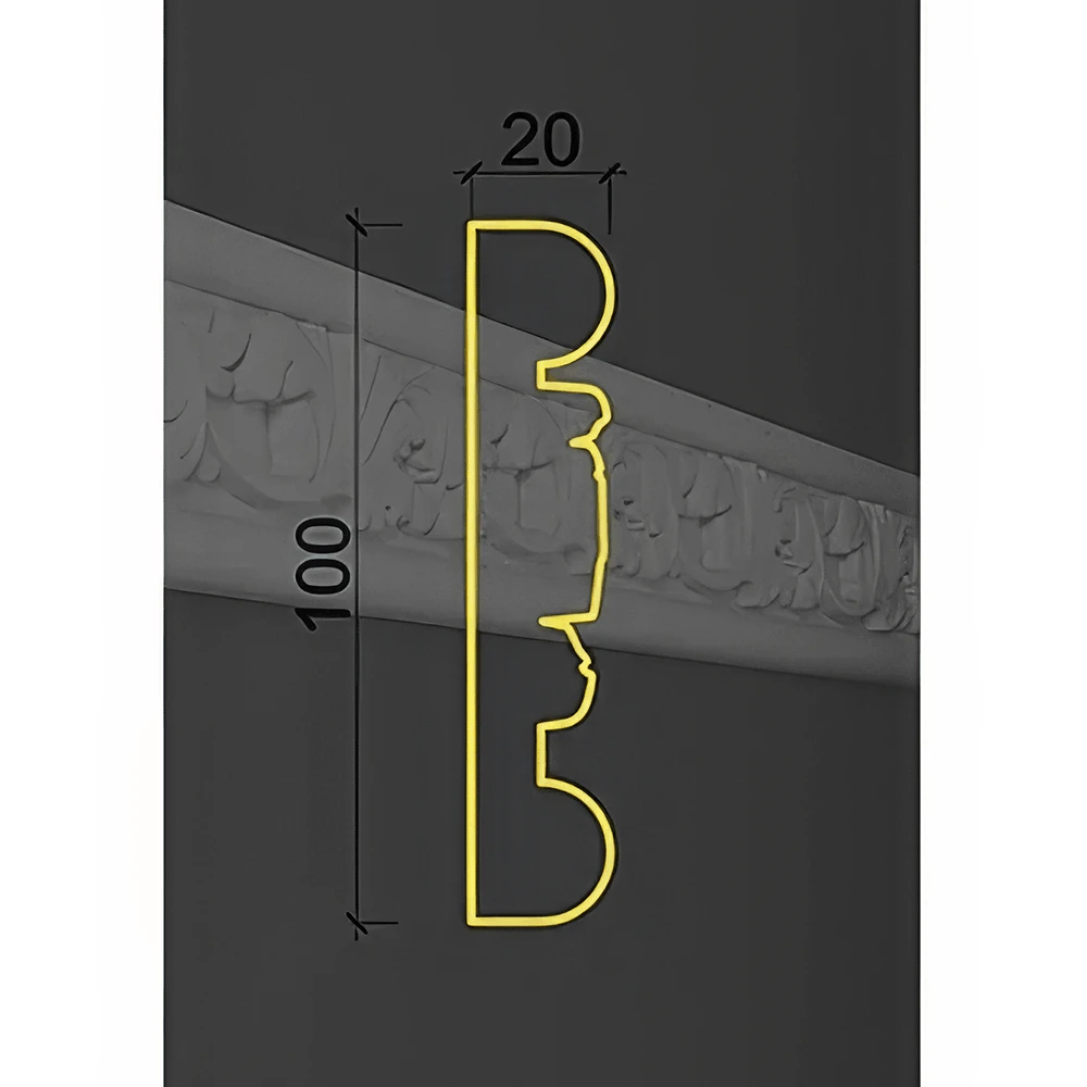 Decorative Plaster Cornice Deco Line MK-23